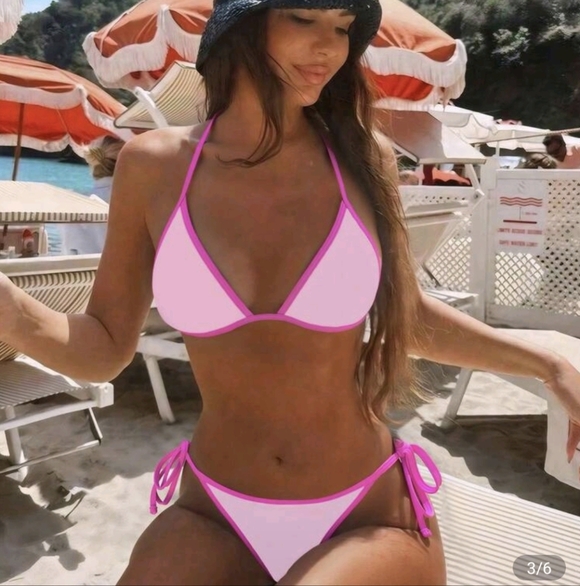 SHEIN Pink Bikini Set - Picture 2 of 2